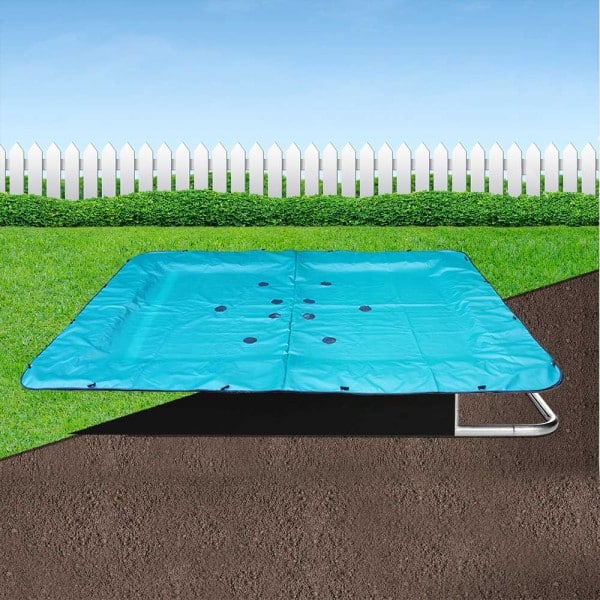 14ft x 10ft Rectangular InGround Trampoline Cover The Jump Shack