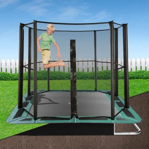14′ x 10′ Rectangle Capital Play In-Ground Trampoline Safety Full Enclosure